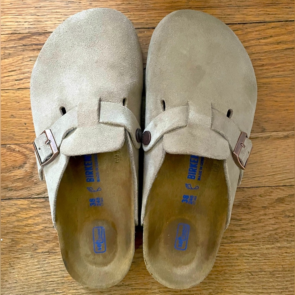 Birkenstock Boston Soft Footbed Regular Wide Clogs - worn once